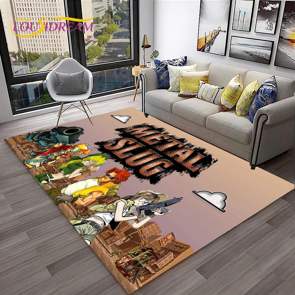 Cartoon Metal Slug Gamer Retro Game Carpet Rug for Home Living Room Bedroom Sofa Doormat Decor,kids Area Rug Non-slip Floor Mat