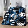 1 Stück Fußballheld Action Flanelldecke Weiche Warme Überwurfdecke für Schlafzimmer Wohnzimmer Bett Reise Camping Picknick Geschenk. MT7150198