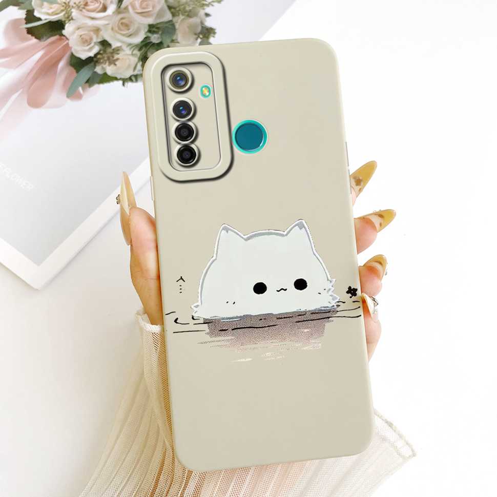 Shockproof Case For Realme 5 Pro Casing Popular Cute Rabbit Soft Matte Cover Realme5 Pro 5Pro RMX1971 RMX1973 Phone Case