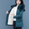 Winter Women's Down Cotton-Padded Jacket Girl Medium Long Coat Cold-Resistant And Warm Winter Clothes