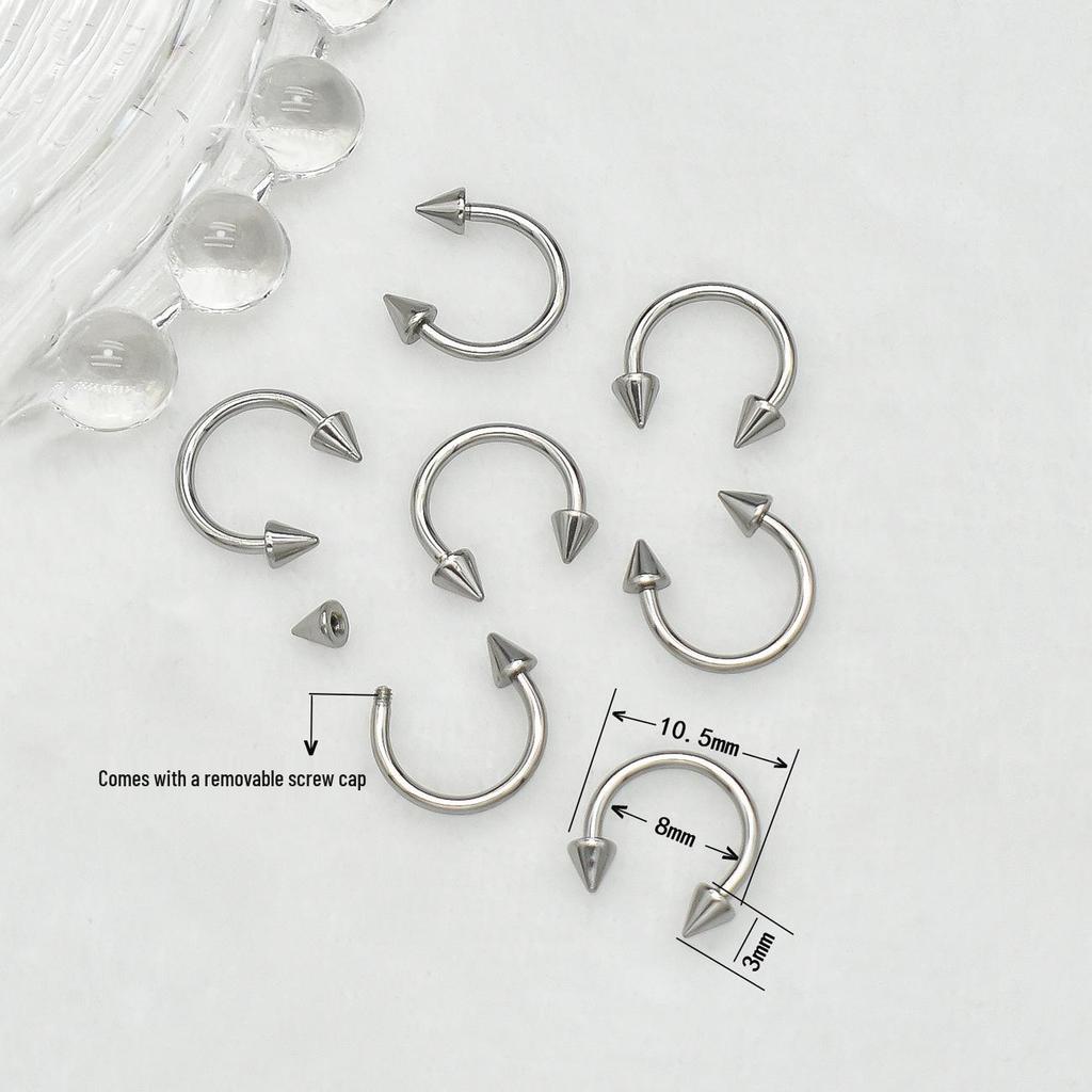 Detachable European & American Spicy Style Metal Nail Piercing Rivet Ornaments for DIY Nail Art.