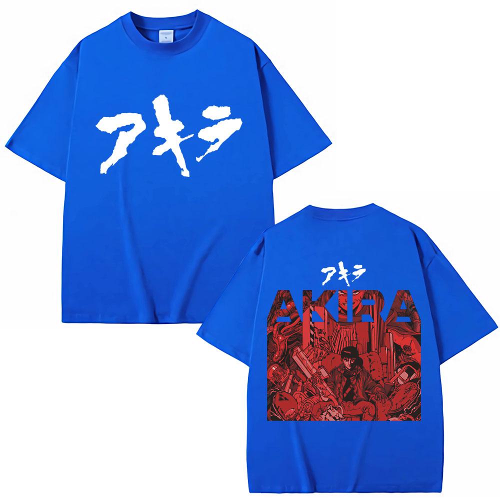 Japan Anime Akira Science Fiction Movie T Shirts Shotaro Kaneda Harajuku Manga T-shirt Loose Men Women Cotton T Shirt