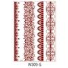 Beauty Sticker Vermilion Lace Tattoo Sticker Waterproof Tattoo Sticker