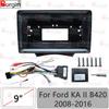 Car Radio Fascias Frame For Ford KA 2008-2016 9 Inch 2DIN Android Carplay Stereo Panel 16PIN Harness Wire Canbus Box Power Cord
