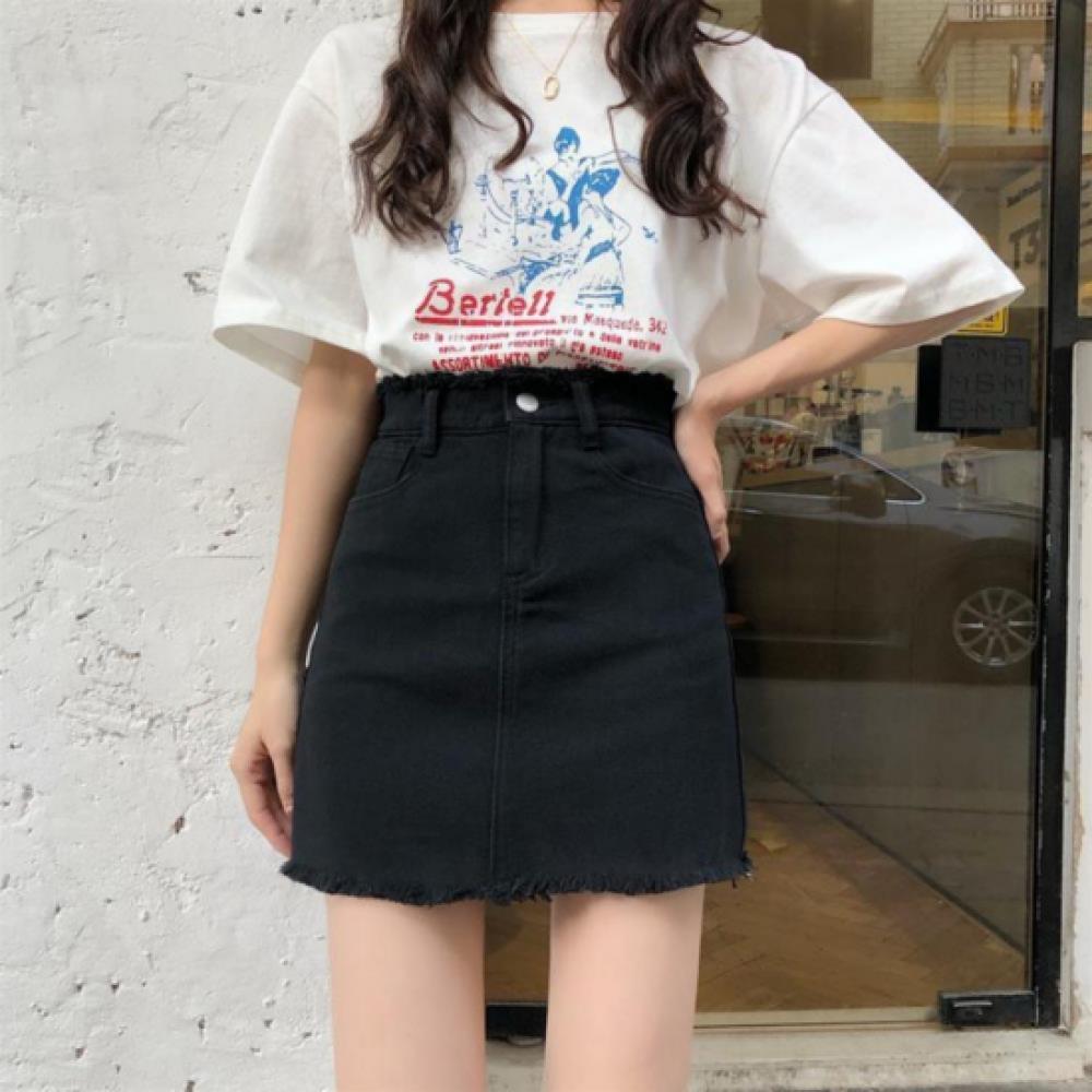 New ArrivAlS Open Run Women S High wAiSt A Line Denim Mini Skirt