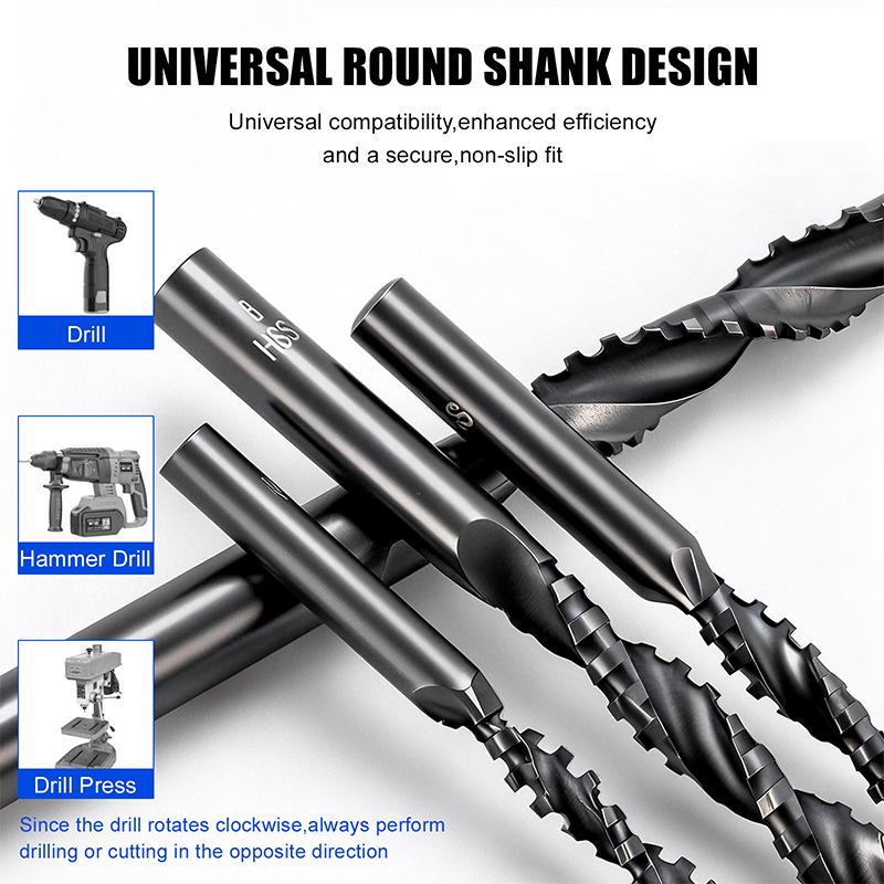 HSS Universal Drill Bit For Drilling Reaming Woodworking Electric Drill Serrated Drill Cutting In Wood Metal Versatile 4 In 1