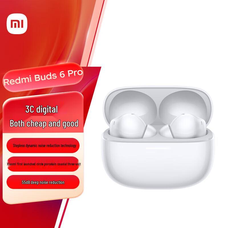 Redmi Buds 6 Pro True Wireless Noise-Cancelling Earbuds