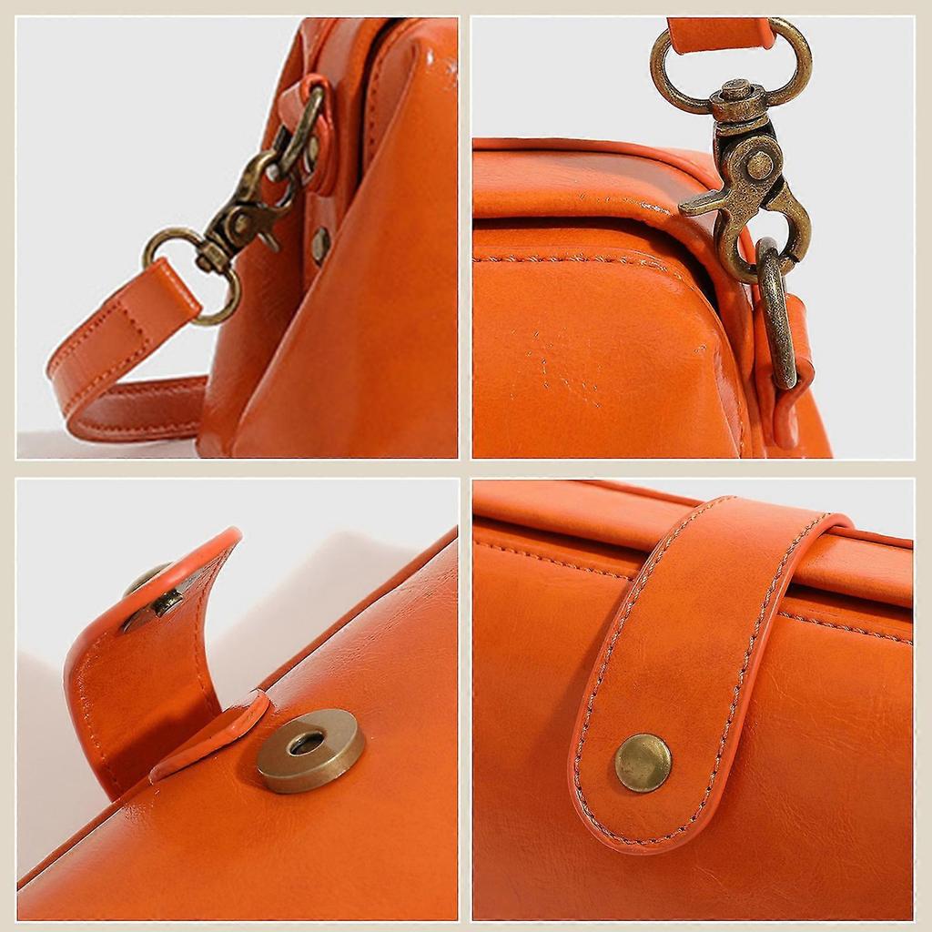 Premium Leather Retro Handmades Bag Wear Resistant High Capacity Hangbag for Women Ladies