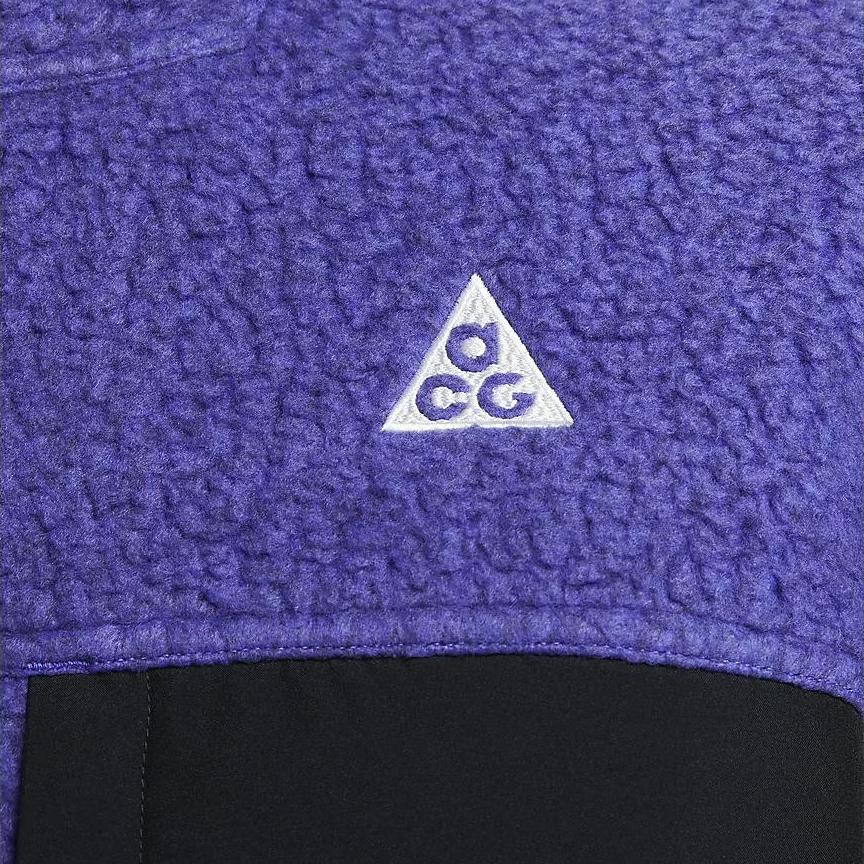 Nike Arctic Wolf Contrast Stand Collar Zip Casual Fleece Vest Men Tops Persian-Purple FN2449-510