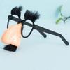9pcs Black Glasses with Eyelash Nose Beard Halloween Party Decoration Glasses for Women Men Funny Prank Performances Wholesale
