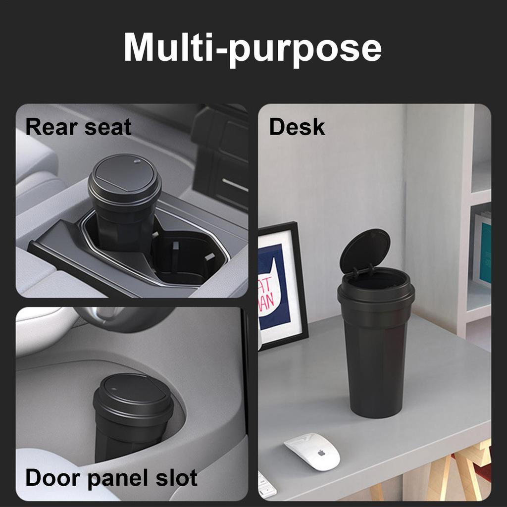 Cup-Shaped Car Trash Can Portable Automotive Garbage Bin, Travel Camping Road Trip Driving Truck SUV Backseat Commuting Supplies
