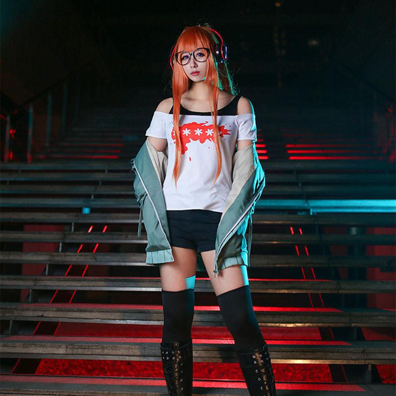 Persona 5 Costume Navi Cosplay Outfit With Polyester Fabric For Halloween Costumes