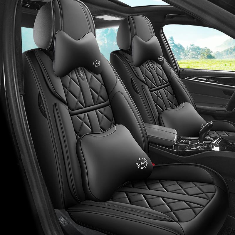Faux Leather Car Seat Covers for Bluebird Sylphy Classic, Qashqai, Tiida Sun