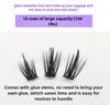 160Pcs 5D Fluffy Thick Eyelash Clusters No Glue Required Curl Wispy Individual Lashes Mix Eyelash Extensions False Eyelashes