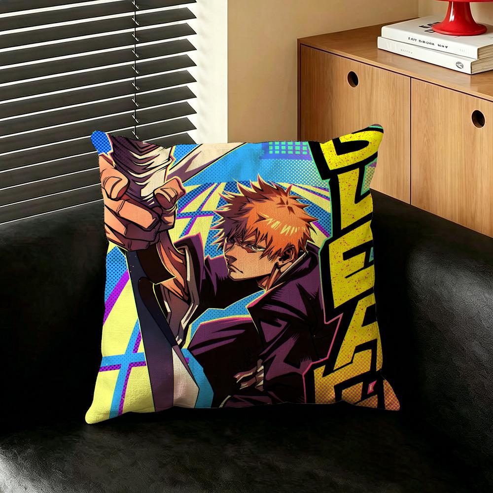 Anime BBLEACH Cushion Cover Creative Pillowcases for Interior Decoration Office Living Room Home Car Hot