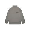 Fear of God Essentials Fw20 Pull-Over Mockneck Sweatshirt Grey High Neck Letter Long Sleeve American Heavyweight Sweatshirt Unisex Grey FOG-FW20-226