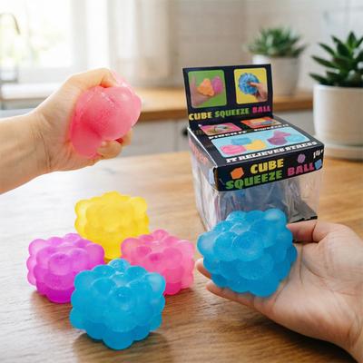 New Hot Three-dimensional Candy Kneading Maltose Square Music Stress Relief Squeeze Sensory Toys Decompression Simulation Cube