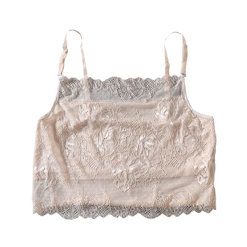 Summer Breathable Mulberry Silk Lace Camisole Versatile Tank Top