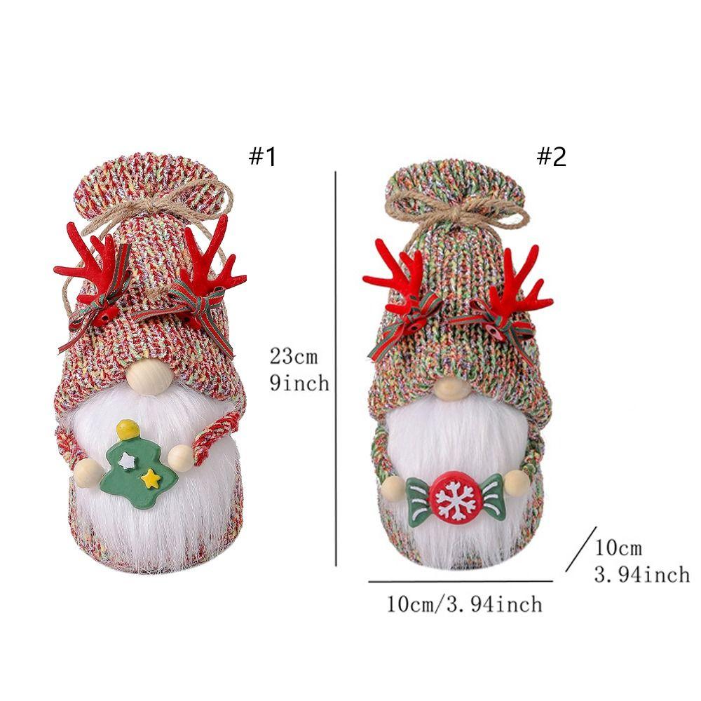 Antler Plush Christmas Rudolf Doll Cute Merry Christmas Decoration  Party Favors