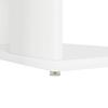 White Desk with Shelf 130 x 50.5 x 75 cm Engineered Wood