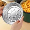 Aluminum Foil Plate Round Disposable Recyclable Containers with Straight Walls for Cooking 50pcs Deep 7 Inches