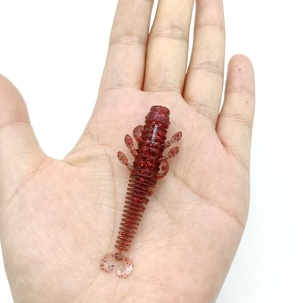 DUODUOYU 8PCS New TPE Soft Fishing Lures 2.1g/60mm Wobblers Iscas Artificial Silicone Wobblers For Pike Swimbait Jigging Lure