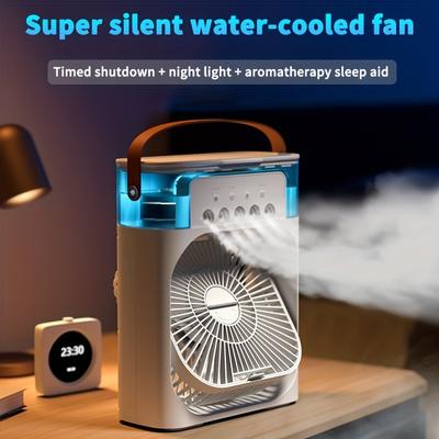 Ventilator portabil pentru aer condiționat Umidificator de uz casnic Mic de răcire a aerului Ventilator de hidrocooling Reglarea aerului portabil pentru birou 3 viteze