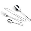 Set di Posate Arcobaleno Colorato Set di Posate in Acciaio Inossidabile 1/4 Pz Set di Forchetta e Coltello Nero Stoviglie Oro Argento Set per Cibo Occidentale