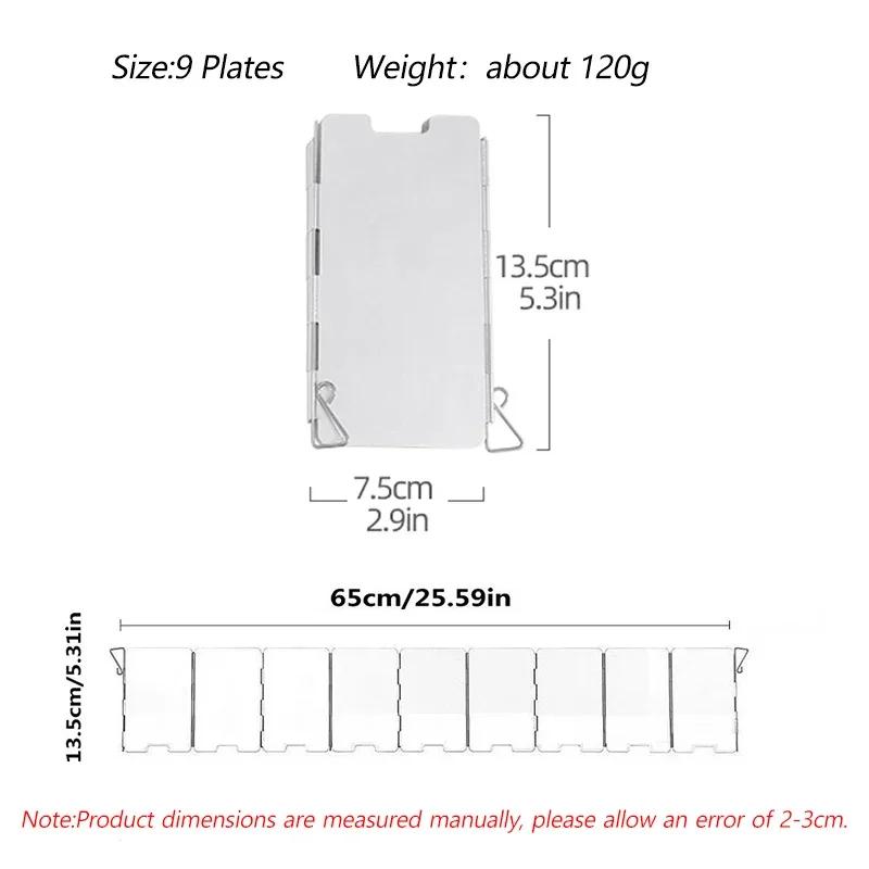 

Кемпинговая горелка Ветрозащитное стекло Газовая плита для пикника Защита от ветра Туристический газовый обогреватель Ветрозащитный экран Аксессуары для диких путешествий