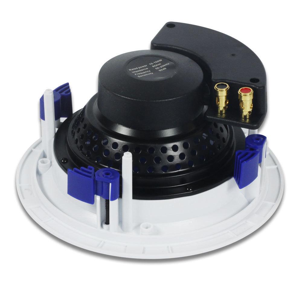 Tianlai 6.5" White Two-Way Ceiling Speaker Box for Home or Commercial Use (Model JX618)