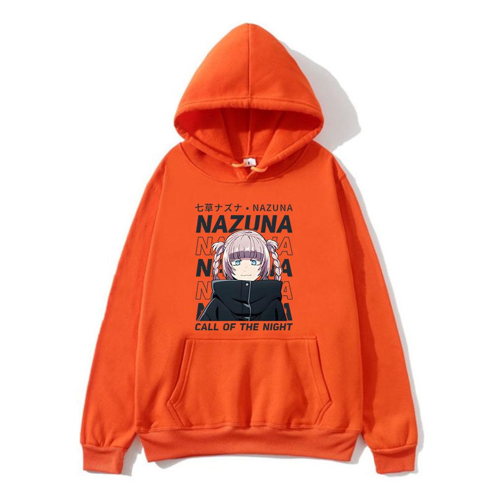 Anime Hoodies Call of The Night Yofukashi No Uta Print Unisex Women Fashion Oversized Sweatshirts Hoodie Harajuku Pullover Clothing