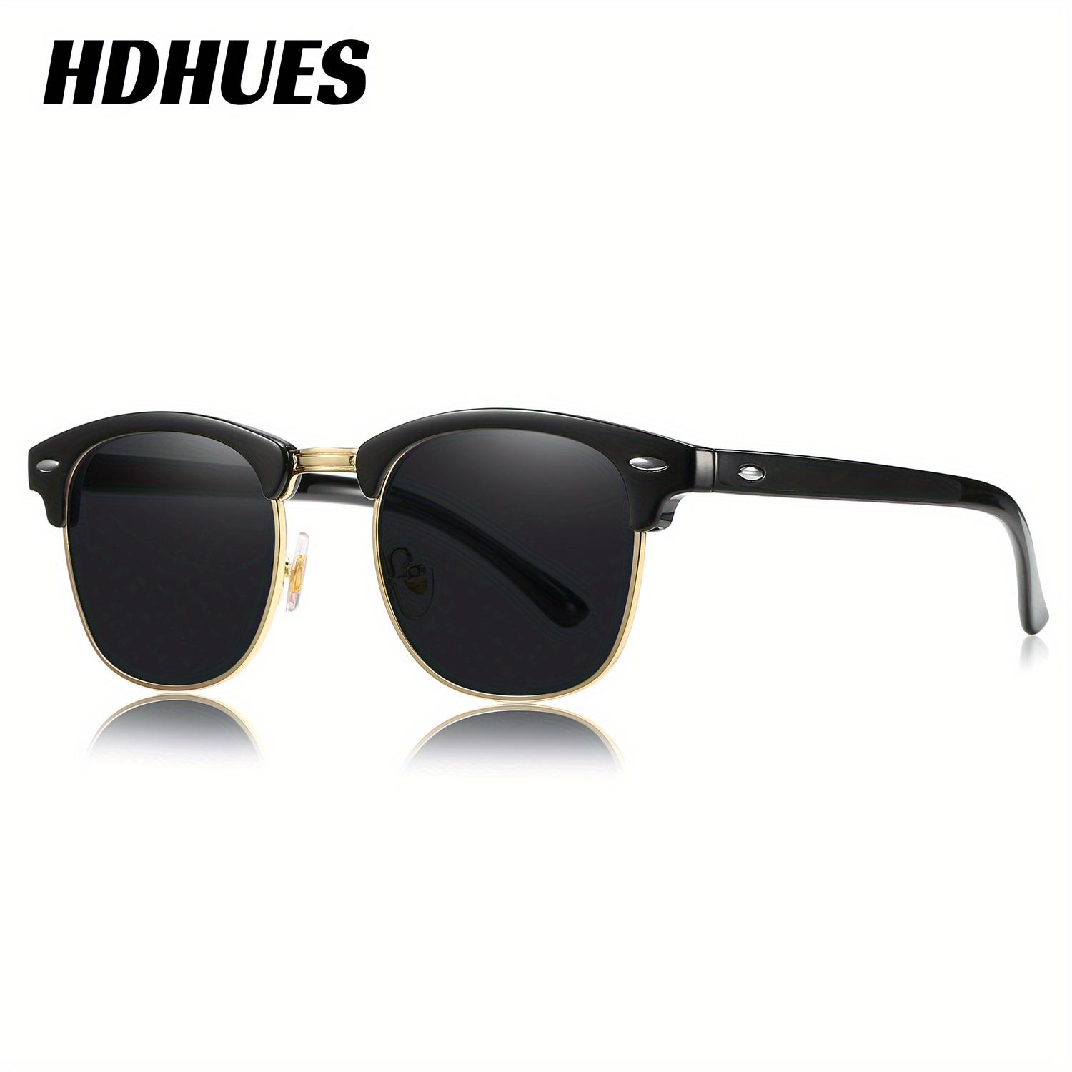 HdHues Унисекс Квадратные пластиковые поляризованные модные солнцезащитные очки — фото 13