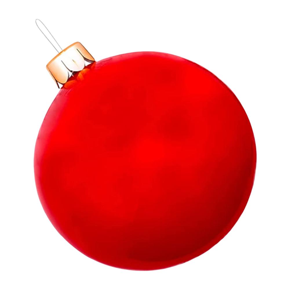 30/45/65/75CM Christmas Inflatable Ball PVC Blow Up Ball 8 Colors Decorated Ball With Stakes To Fasten Ball Happy new year