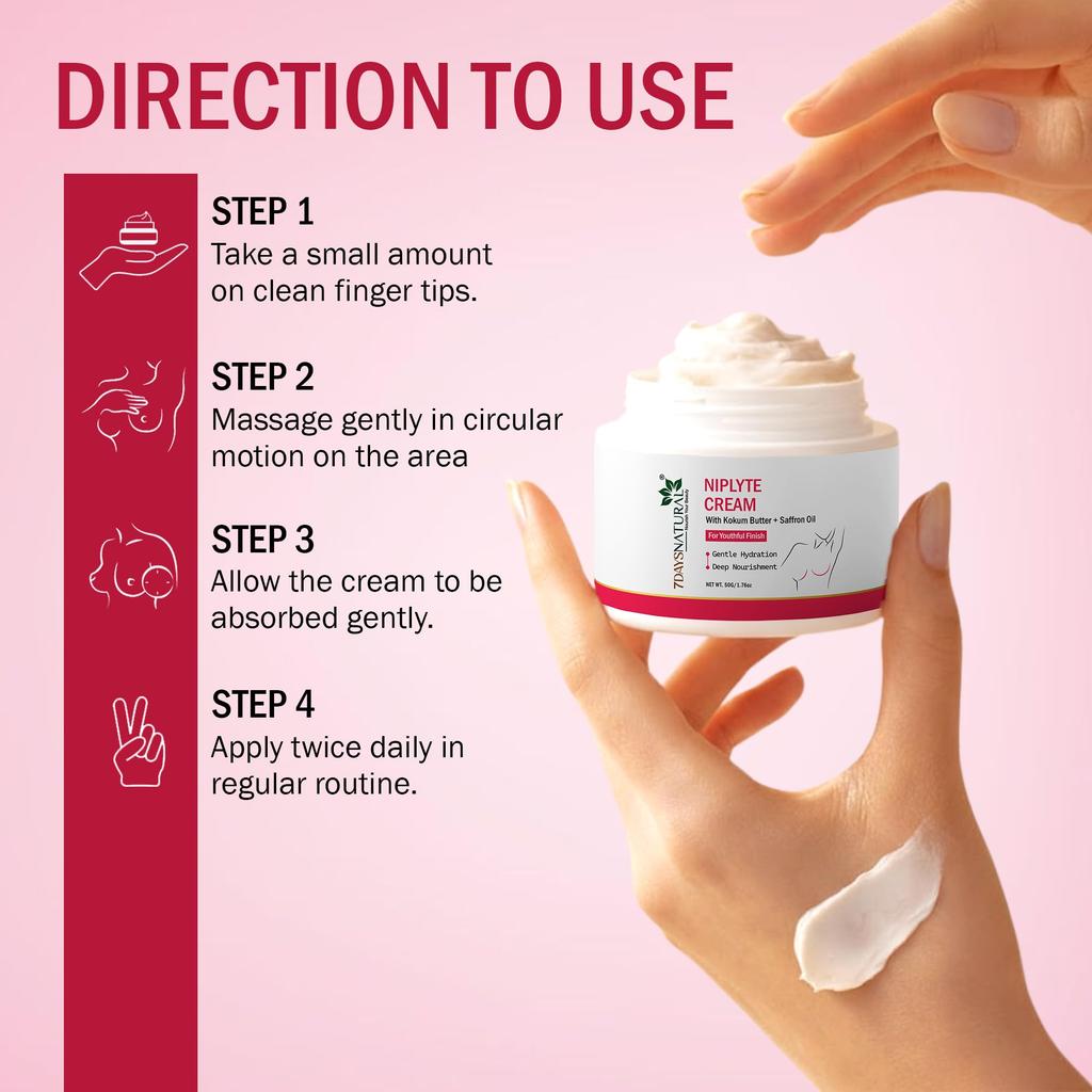 7DAYSNATURAL Niplyte Strahlende Creme | Feuchtigkeitsspendende & Pflegende Formel für Weiche & Feuchtigkeitsversorgte Haut | Sanfte Leichte Textur | Für Frauen | 100ml