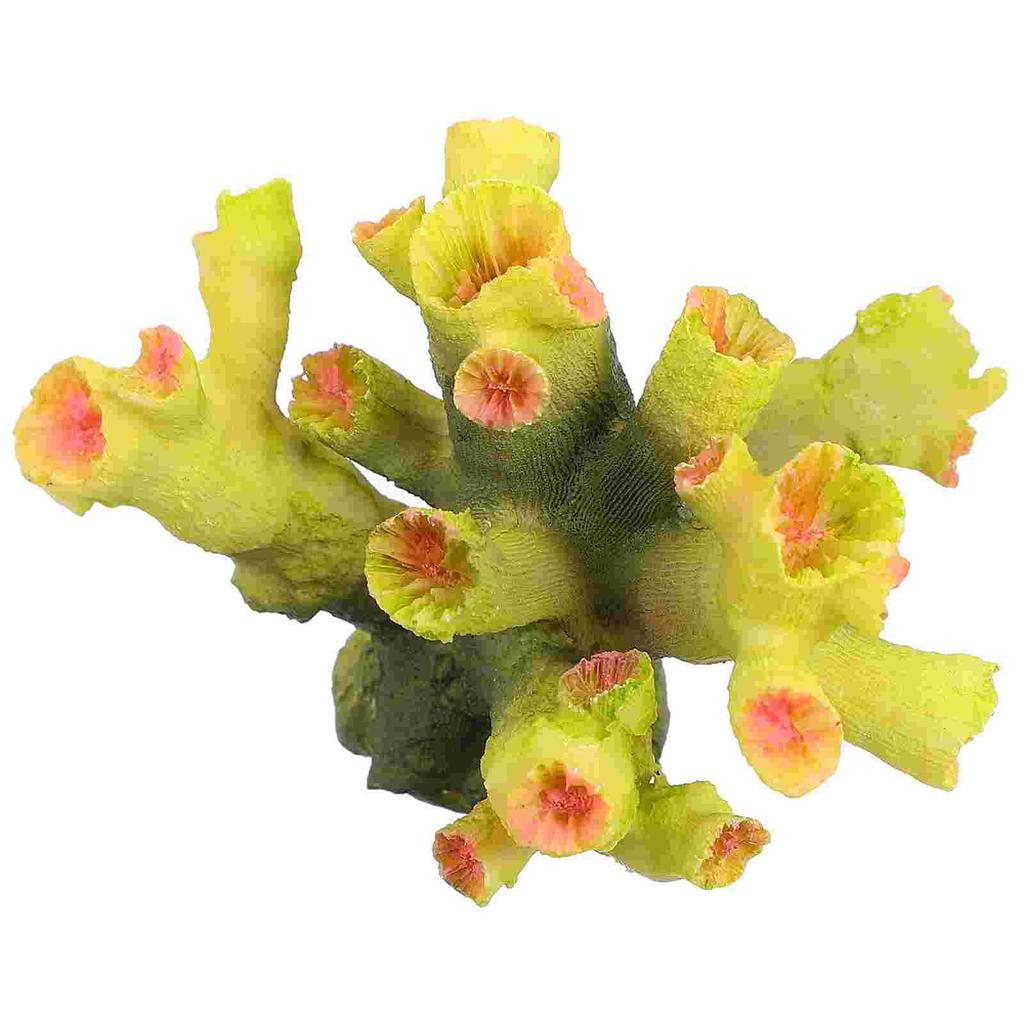 Simulation of Small Corals Aquarium Fish Tank Ornament Decor Decoration Resin Fake
