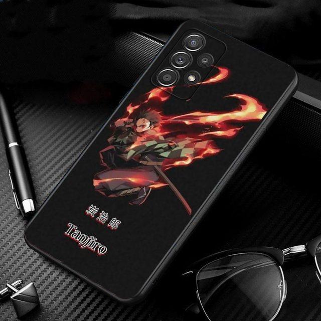 Husa Anime Demon Slayer Kimetsu pentru Samsung Galaxy A51 A71 A01 A11 A21 A21s A31 A41 A72 A52 A42 A32 A22 A12 A02 A02s F42 Shell