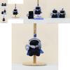 Adorable Knight Cat Plush Toy Cute Cartoon Keychain Soft Pp Cotton Doll Accessory