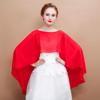 1PC Cloak Lightweight Chiffon Breathable Banquet Thin Wedding Fashion Solid Color Elegant Shawl