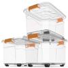 Nian Kui Transparent Plastic Storage Box with Lid