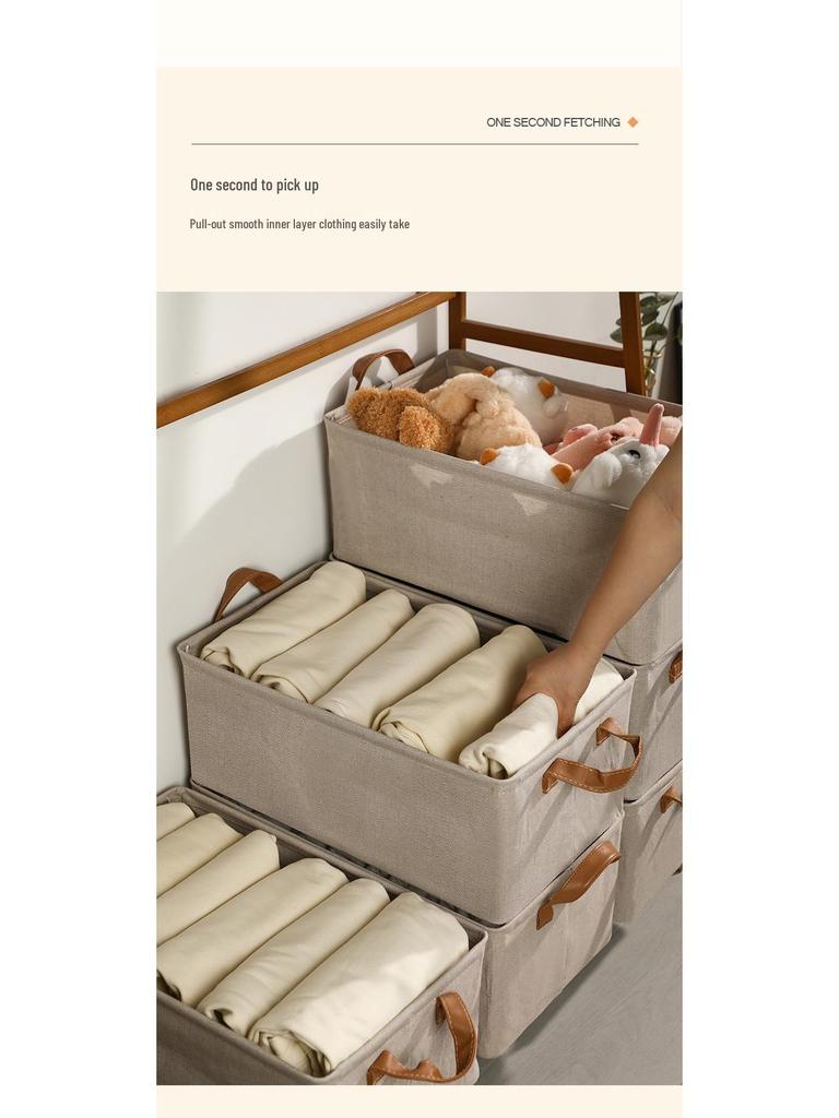 Foldable Loulan Steel Frame Storage Box for Clothes