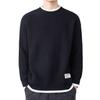 Autumn and winter semi-turtleneck sweater men's versatile trend loose knitted sweater Hong Kong style lazy sweater warm bottoming shirt