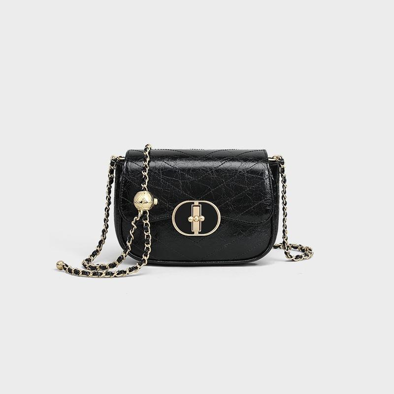 Bag women's new autumn and winter messenger bag leather women's bag high-end exquisite shoulder chain bag bag bag