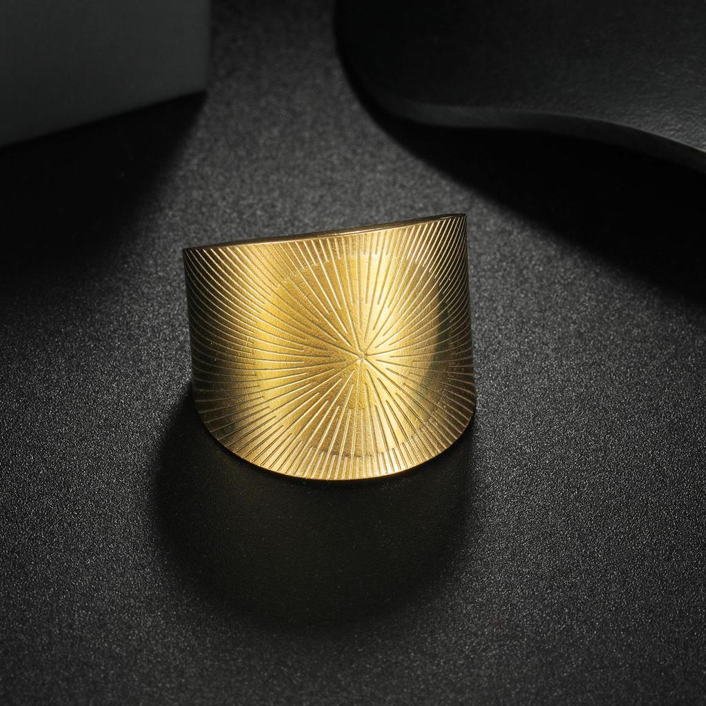 Adjustable Non-Fade Electroplated Couple's Ring