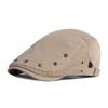 British Retro Rivet Beret Hat for Men Women Thin Breathable Flat Cap Hip-hop Newsboy Cap Adjustable Streetwear Duckbill Hat