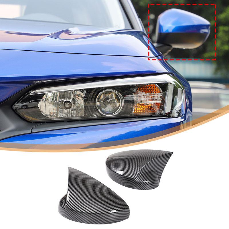 Car Rearview Mirror Cap Trim Rear Mirror Cover For Honda Civic 11th Gen FE1 FE2 FE3 FL4 For Acura Integra DE4 DE5 -2024