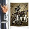 American Metal Band L-Lamb Of God Tapestry Art Printing Japanese Wall Tapestry Anime Wall Hanging Home Decor