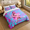 Bedding Set 1 Duvet Cover 2 Pillowcases Lionel Messi Print Soft Bed Linen Bedroom Decor