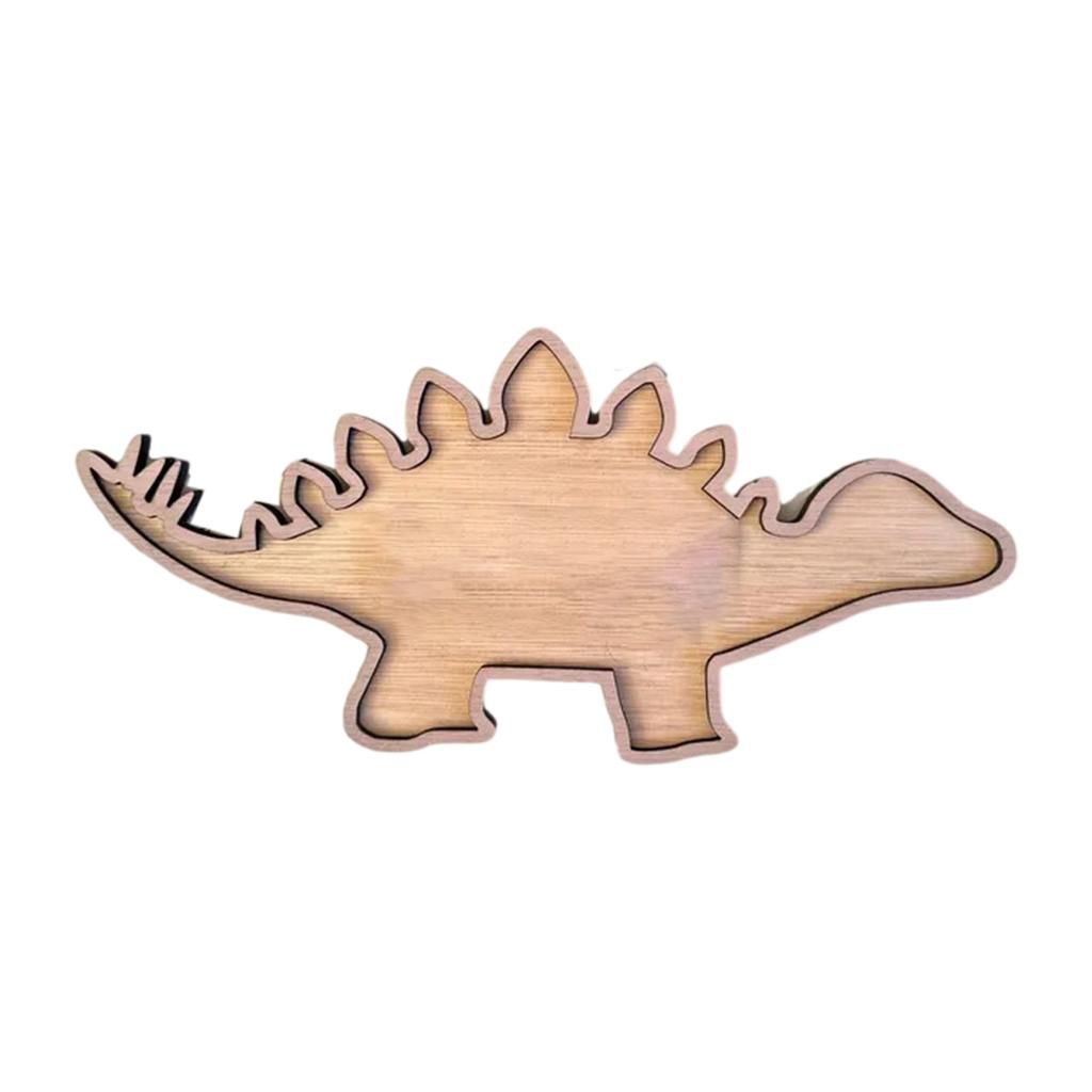 Child's Bedroom Dinosaur Wall Hanging Made of Safe Wood Perfect for Preschool and Home Decoration