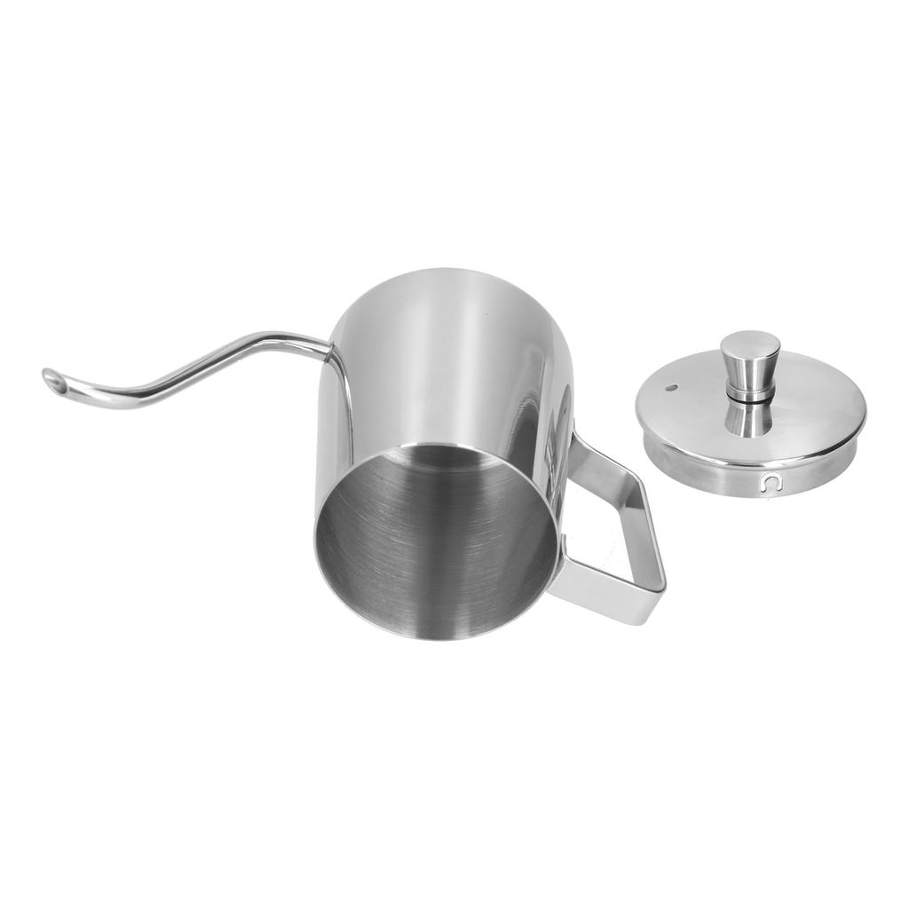 350ml PTFE Coffee Kettle with Lid 304 Stainless Steel Pour Over Coffee Pot for