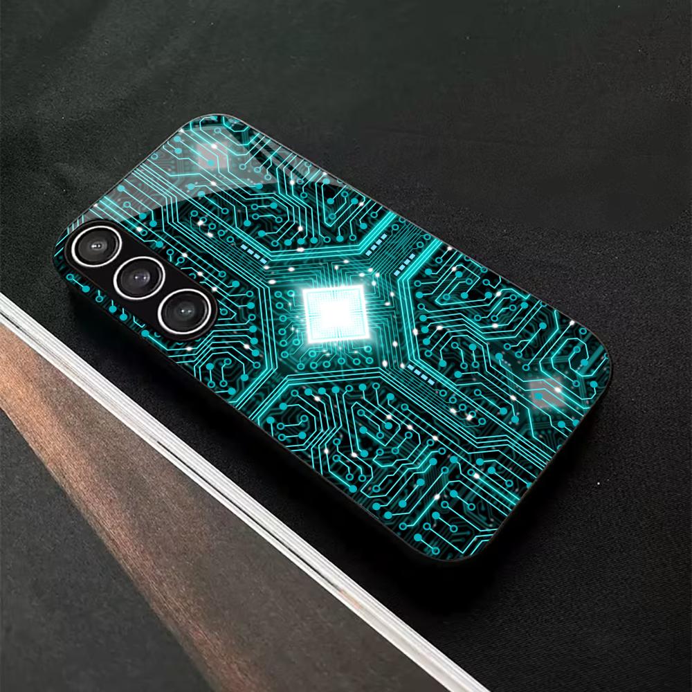 Coque de téléphone de luxe exquise Verre TPU pour Samsung Galaxy S26 S25 S24 S23 S22 S21 FE, Ultra, Plus Résistante aux chutes